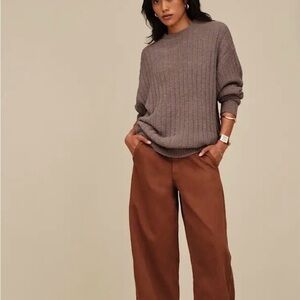 Cozy Ribbed UGG Sweater & Wide-Leg Pants Set NWT